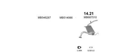 Polmostrow 05682 Schalldaempfer Polmostrow 05682 Schalldaempfer