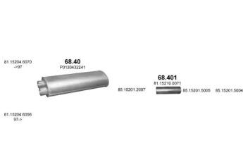 Polmostrow 06283 Schalldaempfer Polmostrow 06283 Schalldaempfer