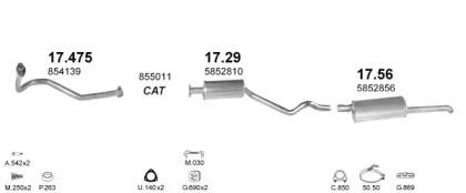 Polmostrow 06763 Глушник вихлопних газів кінцевий Polmostrow 06763 Глушник вихлопних газів кінцевий