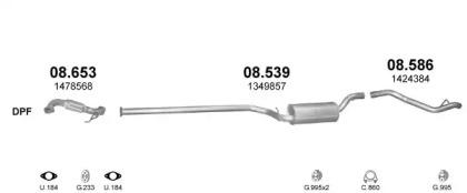 Polmostrow 06887 Schalldaempfer Polmostrow 06887 Schalldaempfer