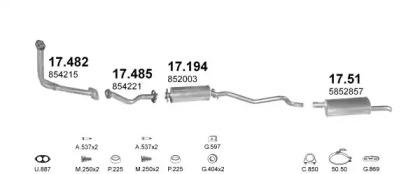 Polmostrow 06912 Глушитель выхлопных газов конечный Polmostrow 06912 Глушитель выхлопных газов конечный