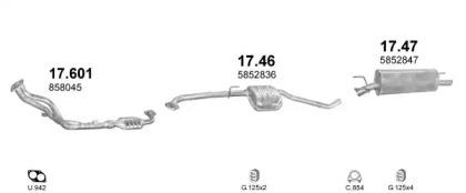 Polmostrow 07002 Глушник вихлопних газів кінцевий