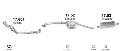 Polmostrow 07003 Глушник вихлопних газів кінцевий