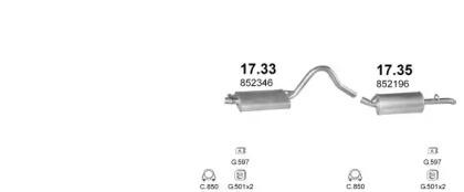 Polmostrow 07022 Глушник вихлопних газів кінцевий Polmostrow 07022 Глушник вихлопних газів кінцевий
