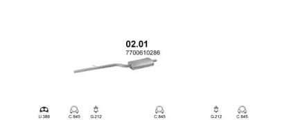 Polmostrow 08.602 Випускна труба відпрацьованих газів