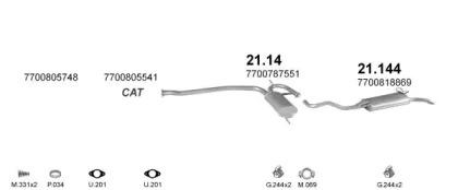 Polmostrow 08652 Schalldaempfer Polmostrow 08652 Schalldaempfer
