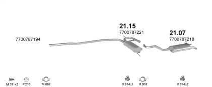 Polmostrow 08.653 Exhaust pipe