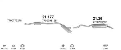 Polmostrow 08841 Глушник вихлопних газів кінцевий Polmostrow 08841 Глушник вихлопних газів кінцевий