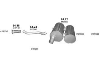 Polmostrow 08876 Schalldaempfer Polmostrow 08876 Schalldaempfer