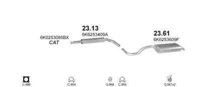 Polmostrow 09671 Schalldaempfer Polmostrow 09671 Schalldaempfer