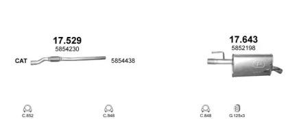 Polmostrow 09677 Глушник вихлопних газів кінцевий