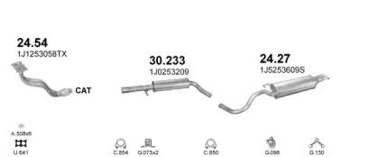 Polmostrow 09784 Глушник вихлопних газів кінцевий Polmostrow 09784 Глушник вихлопних газів кінцевий
