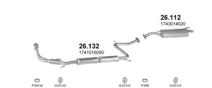 Polmostrow 10282 Глушитель выхлопных газов конечный Polmostrow 10282 Глушитель выхлопных газов конечный
