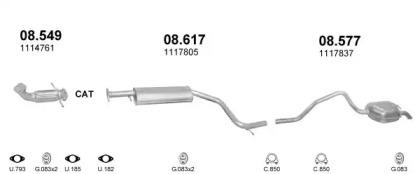 Polmostrow 30.223 Exhaust pipe
