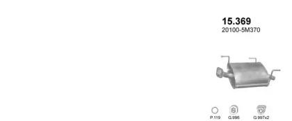 Polmostrow 30400 Глушник вихлопних газів кінцевий