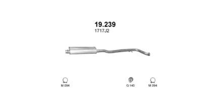 Polmostrow 90149 Глушник вихлопних газів кінцевий Polmostrow 90149 Глушник вихлопних газів кінцевий