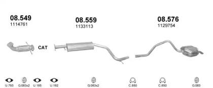 Polmostrow 90200 Глушник вихлопних газів кінцевий Polmostrow 90200 Глушник вихлопних газів кінцевий
