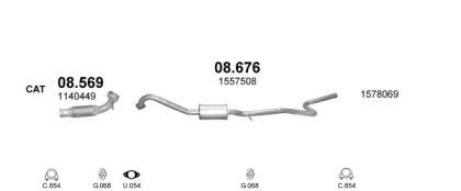 Polmostrow 99123 Глушитель выхлопных газов конечный Polmostrow 99123 Глушитель выхлопных газов конечный