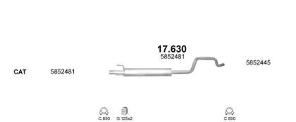 Polmostrow 99240 Глушник вихлопних газів кінцевий Polmostrow 99240 Глушник вихлопних газів кінцевий