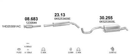 Polmostrow 99255 Schalldaempfer Polmostrow 99255 Schalldaempfer