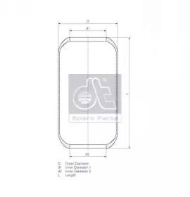 Diesel Technic 2.61021 Пневматична подушка Diesel Technic 2.61021 Пневматична подушка