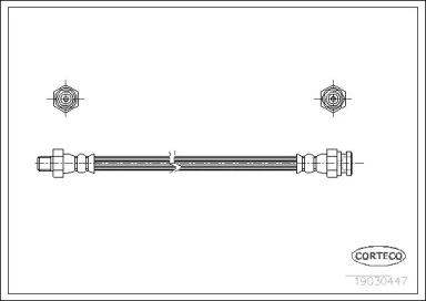 Corteco 19030447 Шланг гальмівний Corteco 19030447 Шланг гальмівний