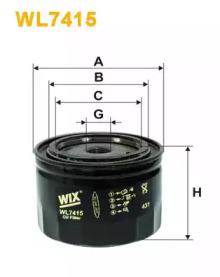 Wix Filters WL7415 Oil filter Wix Filters WL7415 Oil filter