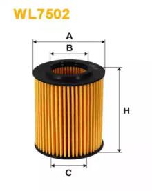 Wix Filters WL7502 Фільтр масляний Wix Filters WL7502 Фільтр масляний