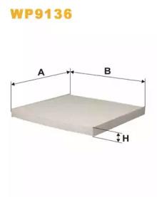 Wix Filters WP9136 Фільтр салону Wix Filters WP9136 Фільтр салону