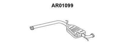 Veneporte AR01099 Muffler assy front Veneporte AR01099 Muffler assy front