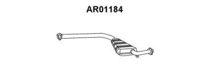 Veneporte AR01184 Muffler assy front Veneporte AR01184 Muffler assy front