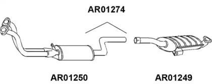 Veneporte AR01250 Muffler assy front Veneporte AR01250 Muffler assy front