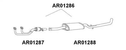 Veneporte AR01287 Muffler assy front Veneporte AR01287 Muffler assy front