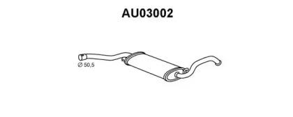Veneporte AU03002 Muffler assy front Veneporte AU03002 Muffler assy front