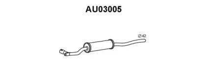 Veneporte AU03005 Muffler assy front Veneporte AU03005 Muffler assy front