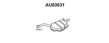 Veneporte AU03031 Глушник вихлопних газів кінцевий Veneporte AU03031 Глушник вихлопних газів кінцевий