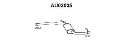 Veneporte AU03035 Muffler assy front