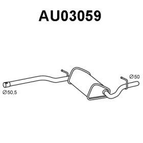 Veneporte AU03059 Середній глушник вихлопних газів Veneporte AU03059 Середній глушник вихлопних газів