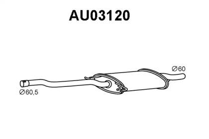 Veneporte AU03120 Muffler assy front Veneporte AU03120 Muffler assy front