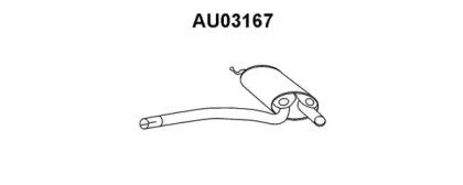 Veneporte AU03167 Muffler assy front Veneporte AU03167 Muffler assy front