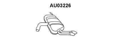 Veneporte AU03226 Глушник вихлопних газів кінцевий Veneporte AU03226 Глушник вихлопних газів кінцевий