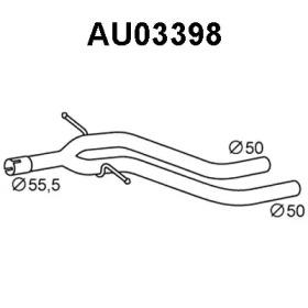Veneporte AU03398 Випускна труба відпрацьованих газів