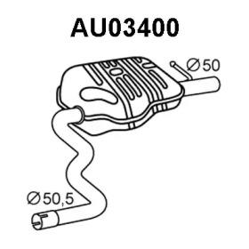 Veneporte AU03400 Глушник вихлопних газів кінцевий