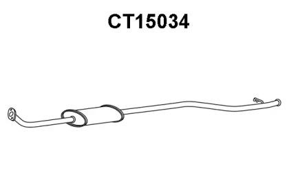 Veneporte CT15034 Muffler assy front