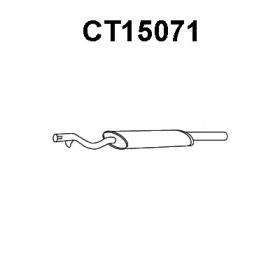Veneporte CT15071 Muffler assy front Veneporte CT15071 Muffler assy front