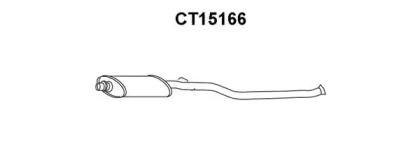 Veneporte CT15166 Muffler assy front Veneporte CT15166 Muffler assy front
