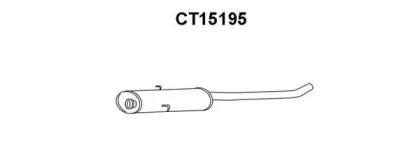 Veneporte CT15195 Muffler assy front Veneporte CT15195 Muffler assy front
