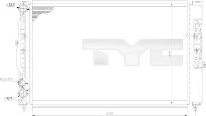 TYC 702-0011 Радіатор TYC 702-0011 Радіатор