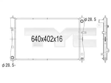 TYC 723-1007 Радіатор TYC 723-1007 Радіатор
