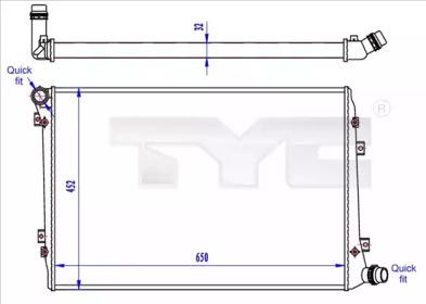 TYC 737-0062-R Радіатор TYC 737-0062-R Радіатор